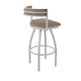 thumbnail image 2 of 861 Artemis 25" Swivel Counter Stool with Anodized Nickel Finish and Canter Earth Seat and Back, 2 of 5