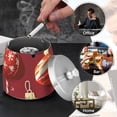 thumbnail image 6 of Christmas Ball Bells Ashtray with Lid Cigarette Ashtray Stainless Steel Ash Tray Ash Holder for Home Outdoor, 6 of 7