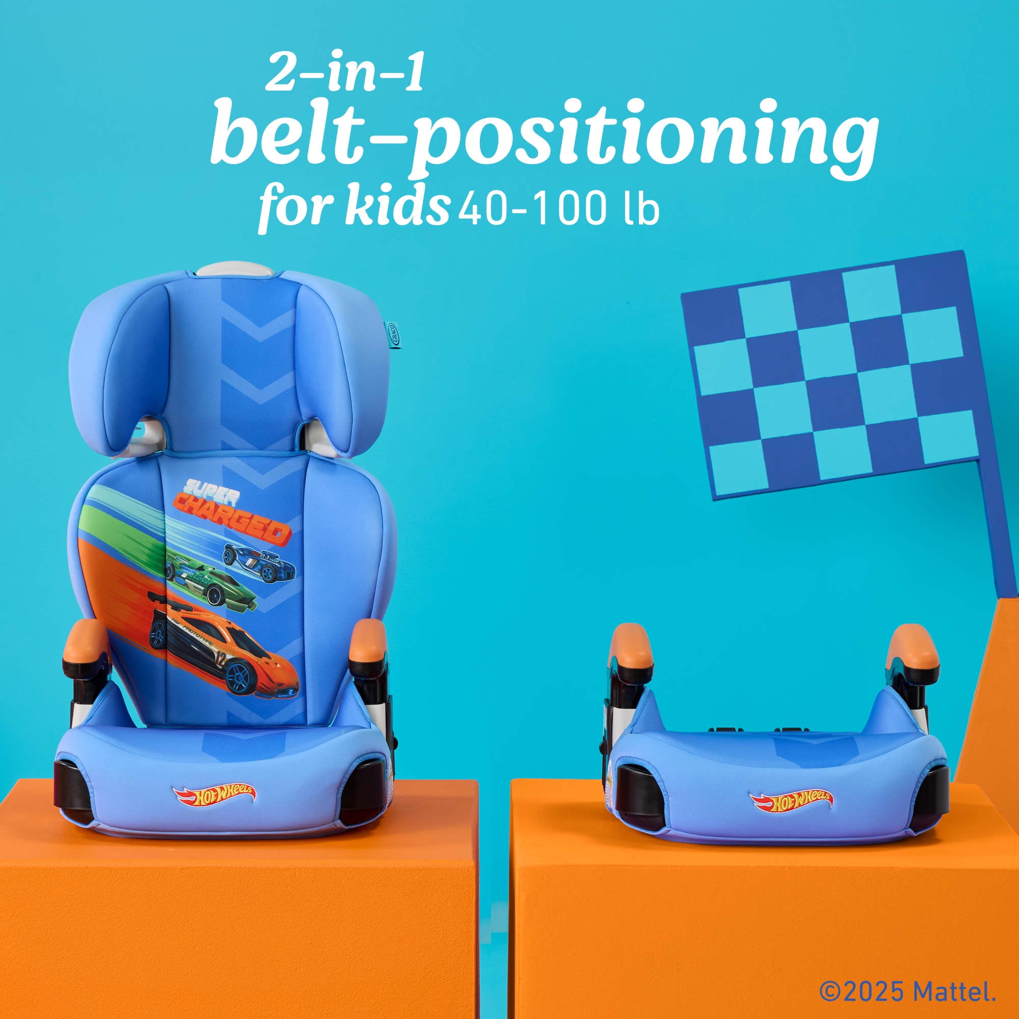 Graco Turbobooster 2.0 Highback Booster Seat, Hot Wheels