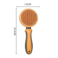 thumbnail image 2 of El cepillo de pelo para mascotas elimina la estera de la capa inferior suelta, cepillo de Belleza del cabello enredado, peine autolimpiante para masaje de mascotas, 2 of 5