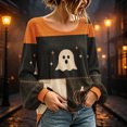 thumbnail image 3 of Stamzod Fall Tops for Women Lantern Long Sleeve Dressy Casual Blouses Fashion Womans Loose Halloween Shirt, 3 of 4