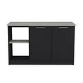 thumbnail image 3 of Pemberly Row Modern Engineered Wood Kitchen Island in Multi-Color, 3 of 6