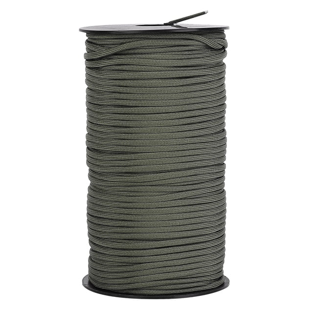 Cordón de supervivencia de cuerda de seguridad para paracaídas de roca al aire libre de 100 m para senderismo de rescate (verde oscuro)