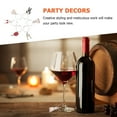 thumbnail image 6 of UPOUART Adorable Wine Glass Charms for Decor with Craftsmanship and Assorted Colors 6pcs, 6 of 8