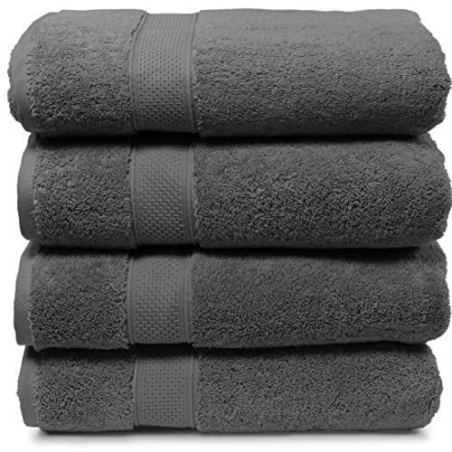 Thick, Maura 4 Piece Bath Towel Set Extra Large 30"x56" Premium Turkish Towels 