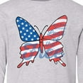 thumbnail image 4 of Inktastic Patriotic Butterfly Long Sleeve Youth T-Shirt, 4 of 5