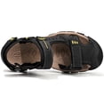 thumbnail image 3 of LASUDRAA Mens Closed Toe Outdoor Sandals Waterproof Hiking Sandals with Adjustable Straps Non Slip Summer Beach Shoes, 3 of 8
