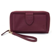 Motile Commuter Wallet with 3,000 Mah Qi Certified Wireless Powerbank, Cabernet