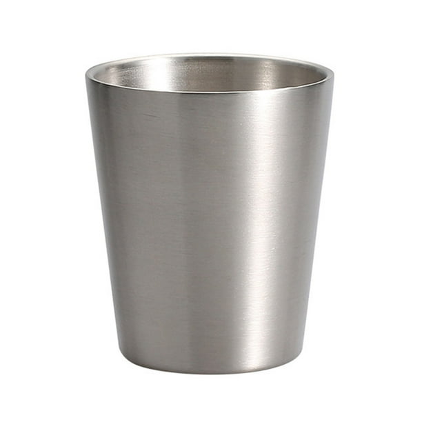 KAKOWELY Vaso de chupito de acero inoxidable de 250 ml, recipiente para beber, vaso pequeño antioxidante para licor
