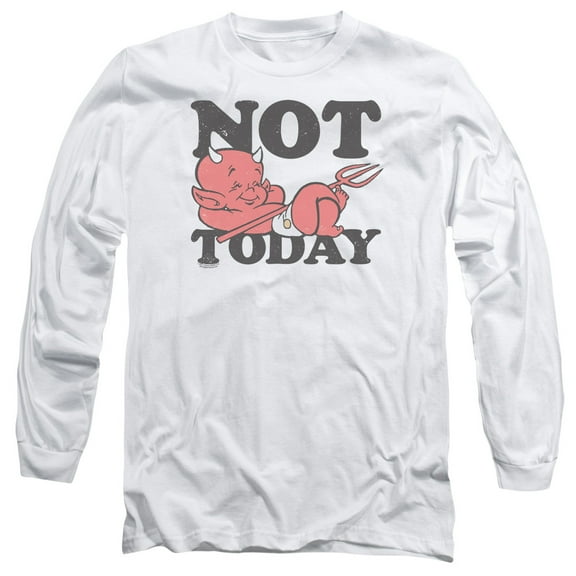 Hot Stuff/Not Today-Long Sleeve Adult 18/1 White