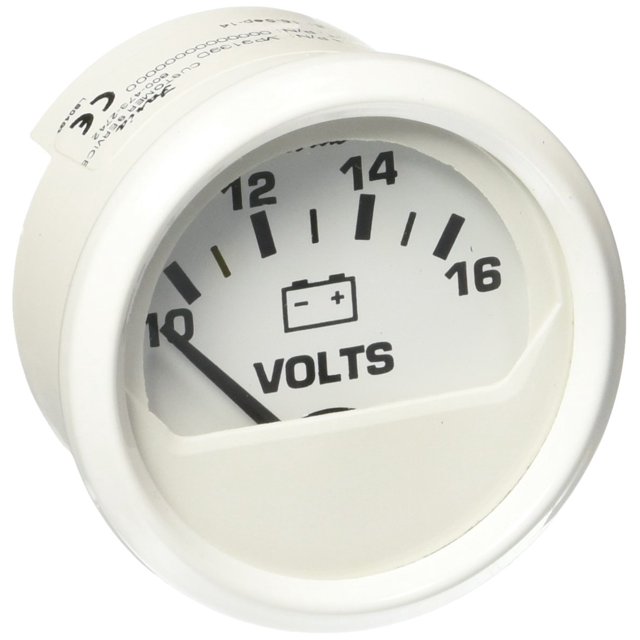 Vestido Voltímetro Faria blanco 2 (10-16 VDC)