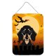 thumbnail image 1 of Caroline's Treasures Halloween Smooth Black and Tan Dachshund Impresiones para colgar en la pared o en la puerta BB1773DS1216, 16HX12W, Multicolor Caroline's Treasures BB1773DS1216, 1 of 1