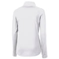 thumbnail image 3 of Women's Cutter & Buck White Tulsa Drillers Adapt Eco Knit Stretch Recycled Half-Zip Top, 3 of 3