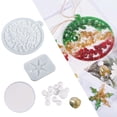 thumbnail image 3 of Resina de silicona Campana de Navidad Colgante de epoxi Fabricación Adorno de bricolaje estiloA Zulema Resina epoxica, 3 of 8