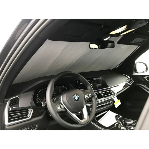 HeatShield, The Original Windshield Sun Shade, Custom-Fit for BMW X5 SUV w/o Executive Package 2019, 2020, 2021, Silver Series