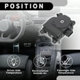 thumbnail image 4 of Actuador de control de puerta de mezcla de calefacción HVAC Unique Bargains No.79140TK8A41 - para Honda Odyssey V6 Plástico Negro - 1 Pc, 4 of 6