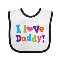 Inktastic I Love Daddy Girls Girls Baby Bib