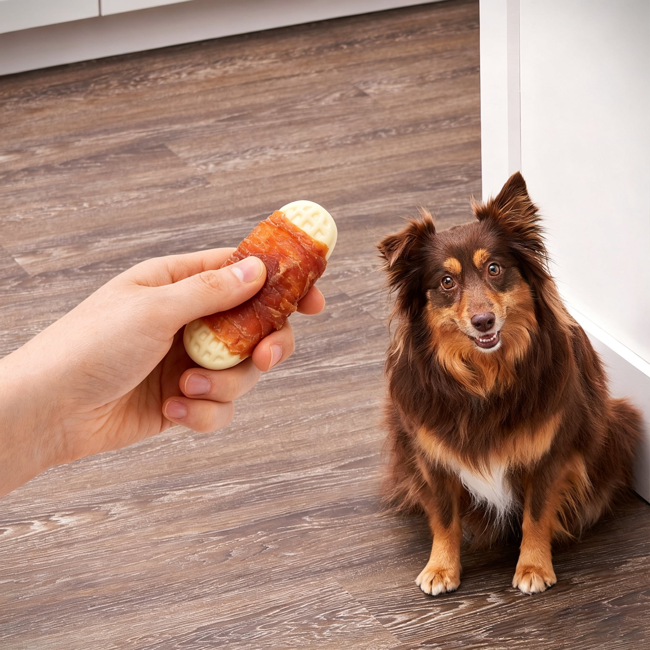 (24 pack) Golden Rewards Peanut Butter Flavor Biscuit Wrapped with Chicken Dry Biscuit Treats for Dogs, 32 oz