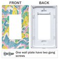 thumbnail image 3 of Yayeee Rocker Switch Wall Plate 1-Gang 4.6"x2.9" Home Decorative Outlet Cover, Yellow Mountains, 3 of 6