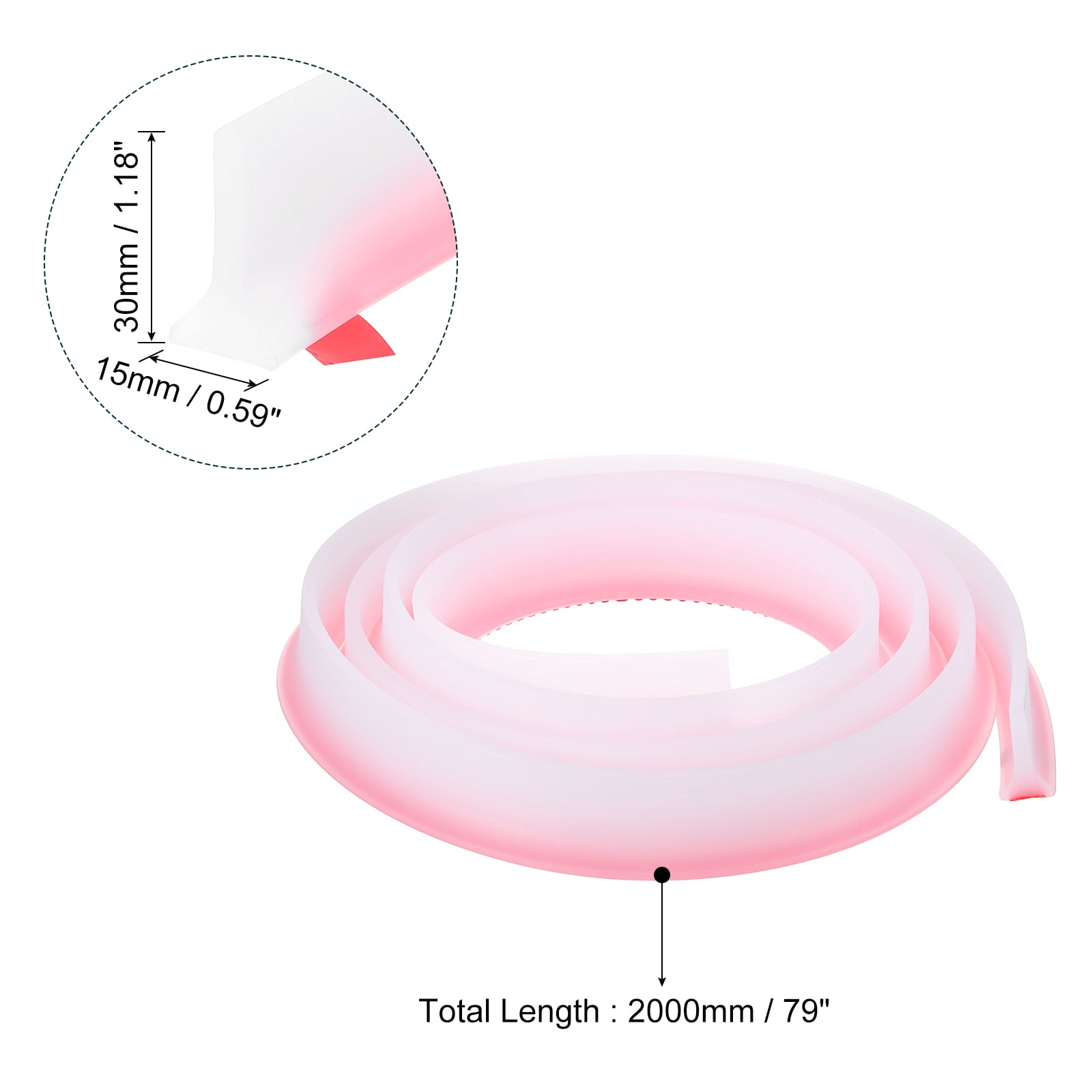 REGALWOVEN Collapsible Shower Barrier Stopper T-shape Water Splash Guard Blocker for Bathroom Clear 78 inch