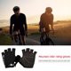 thumbnail image 4 of Deportes antideslizantes guantes transpirables medio dedo mujeres hombres MTB carretera bicicleta montar FLhrweasw Nuevo, 4 of 7