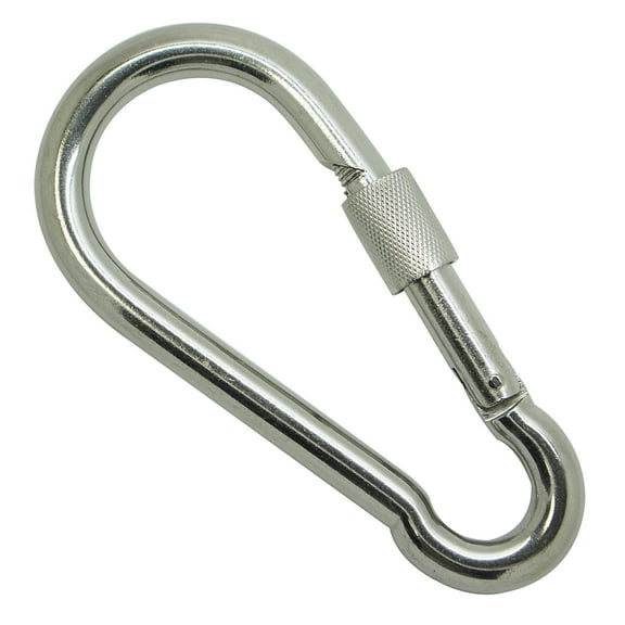 Scuba Choice Boat Marine Clip 16cm SS Snap Hook Carabiner W/ Screw 25mm Opening