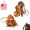 Monkey1+monkey2, variant on Punch the Monkey, Protect Punch the Monkey Keychain, 3D Cute Punch Monkey Holding Plush, Decoration for Backpack Purse Keys