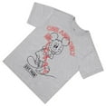 thumbnail image 3 of Disney Women's Mickey Mouse Shirt, Printed Embroidered Classic Cartoon T-Shirt Grey – M, 3 of 6