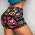 thumbnail image 4 of Xecao Monstrous Cartoon Characters Print Workout Shorts for Women Soft Smooth Gym Yoga Scrunch Active Tennis Workout Running Shorts-X-Large, 4 of 8