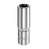 Uxcell E-Torx Socket 1/2" Drive E20 Star 3.1" Length 6 Point Spline Socket