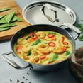 thumbnail image 2 of Tramontina Utsava Tri-Ply Clad 1.75 Qt Covered Kadai with Ceramic Interior – Induction-Ready, 2 of 7