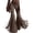 *191-Gray, variant on Pants for Women Solid Color Retro Western Fringe Flare Pants Soft Suede Texture Mid Waist Bell Bottom All Season Vacation Party Daily
