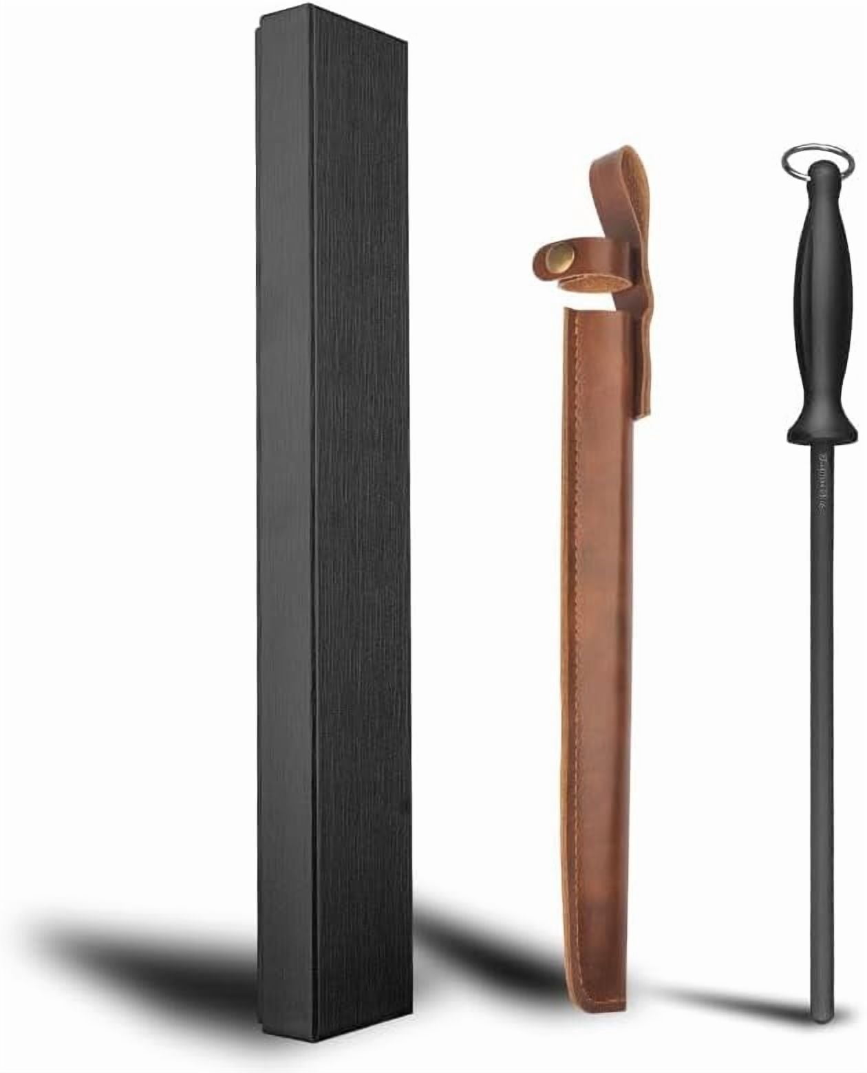 Efficient 12 Inch Honing Steel Sharpening Rod Knife Sharpener Steel For Kitchen Knives High Hardness, Honing Rod With Gift Box$$Home Decor, Kitchen, & Other