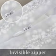 thumbnail image 5 of Christmas Throw Pillow Covers, Soft Pillowcases with Invisible Zipper, Xmas Silver Balls Glitter Sparkle Stars Decorative Square Pillow Cushion Covers for Living Room Couch Sofa Bed 20x20 Inches, 5 of 8