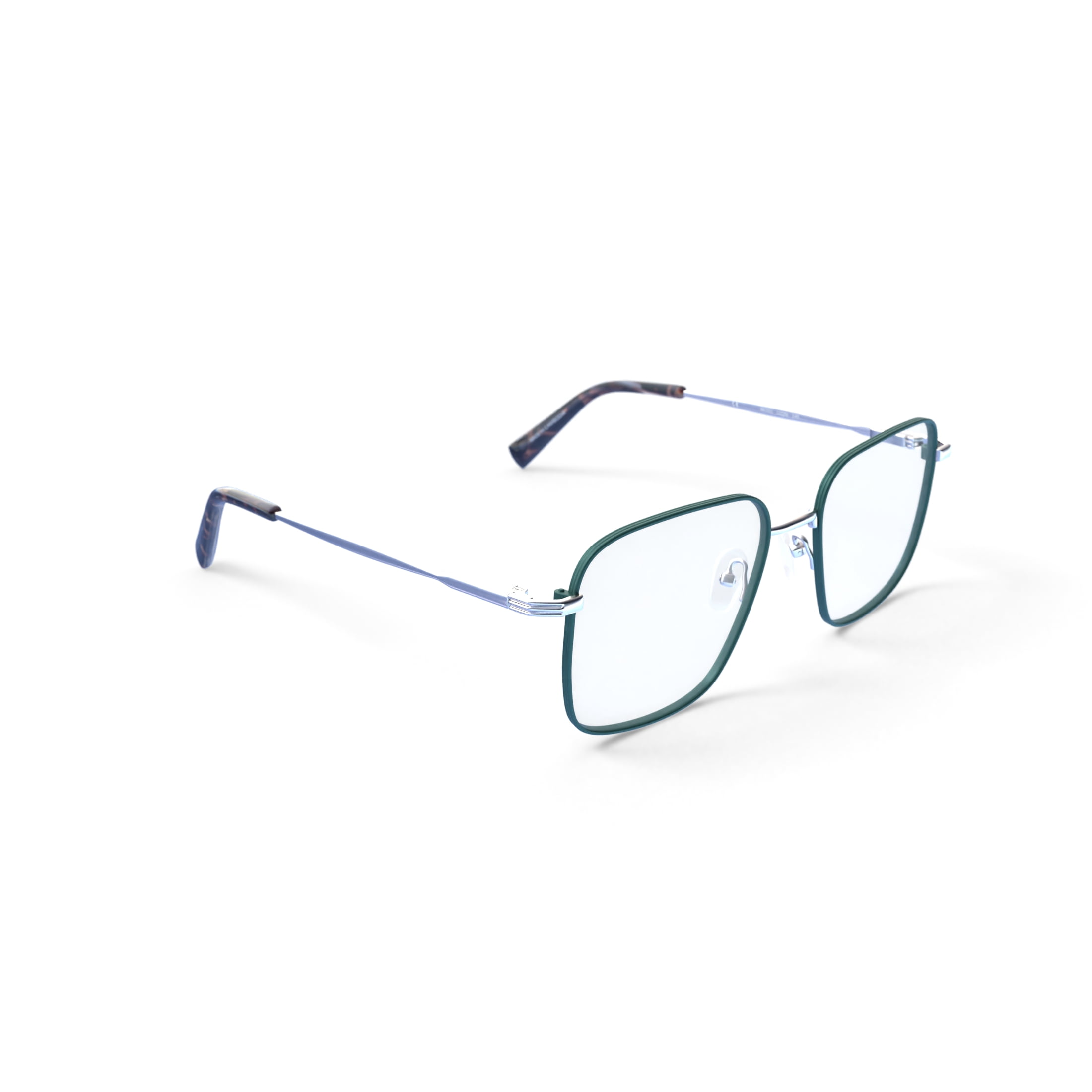 Lizzie Rx'ble Eyeglasses with Case, Hunter Green and Gold
