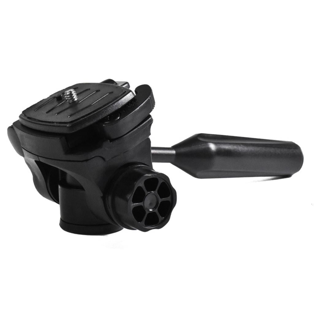 HILOGEL Tripod Pan for Head, 360° Rotation 90° Tilt 3-Dimensional Tripod for Head Mount with 3/8 Inch Thread 1/4 Inch Screw for Tripod Monopod
