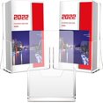 thumbnail image 1 of GFDYREE 3 Pack Acrylic Brochure Holder for 5" Trifold Pages, 8.3x5.3 Inches Plastic Flyer Holder Display Stand, Paper Menu Holder for Comic Book, Greeting Card, Pamphlets, Booklets, 1 of 7