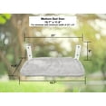 thumbnail image 6 of Family Safe Cordless Portable Foldable Cat Window Perch Hammock with Metal Frame, Strong Suction Cups, and 2 Fabric Covers for Indoor Cats - Multiple Sizes!, 6 of 8