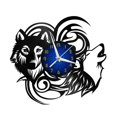thumbnail image 3 of Howling Wolf 12 Inch Vinyl Record Wall Clock - Silent, Creative, and Unique Clock for Living Room, Entryway, or Bedroom Decor - Perfect Gift Idea(12 inchs B with LED), 3 of 7
