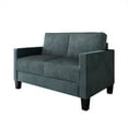 thumbnail image 7 of Castle Place Contemporary Corduroy Velvet Loveseat, Light Blue, 7 of 7