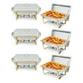 thumbnail image 1 of QinaQin Étagère Alimentaire Isolée en Acier Inoxydable Semi-Doré, Réchauffeur de Buffet Isolant Thermique et Durable, avec Surface Polie Miroir Résistante à la Corrosion, 1 of 8