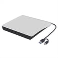 thumbnail image 1 of Grabadora de CD/DVD/RW Externa USB 3.0 Tipo C, Reproductor de DVD Portátil, Lector de Unidades Ópticas, 1 of 6