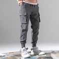 thumbnail image 2 of Pantalons Cargo Tactiques pour Hommes, Multi-Poches, Décontractés, pour l'Entraînement, Joggeurs, Randonnée, 1 Pce, 2 of 5