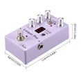 thumbnail image 2 of Rowin RE-05 Loop Guitar Effector Looper Tuner Guitar Looper Effect Pedal Full Metal Shell with Reverb Chorus Delay Effects, 2 of 7