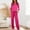 Pink, variant on Ayolanni Womens Pajamas Sets Soft 2 Piece Long Sleeve Tops and Long Pants Pjs Homewear Solid Silky Loungewear Lounge Sets L