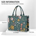 thumbnail image 3 of Large Capacity Tote Bag,Paw Prints and Bones Handbag Fashion Luxury Tote Bag,15.7"x13"x 5.1" Inches,Laptop Compatible, 3 of 6