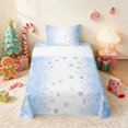 thumbnail image 2 of Manfei Snowman Twin Sheets Christmas Bedding 3-Piece (1 Flat Sheet, 1 Fitted Sheet and 1 Pillowcase), 2 of 6