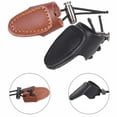 thumbnail image 4 of 2Pcs Leather Thumb Ring Finger Guard Tab Glove Bow Protection Brown, 4 of 9