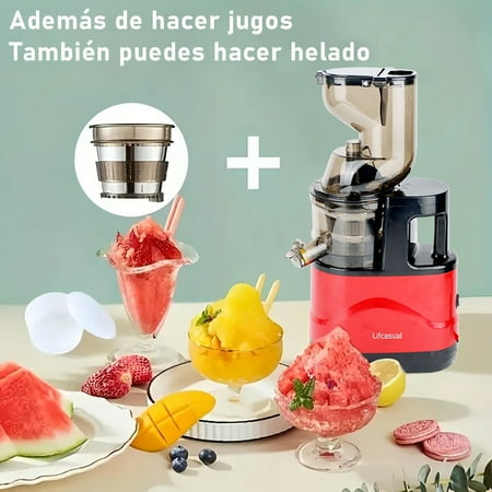

Slow Masticating Juicer Cold Press Juice Extractor Apple Orange Citrus Juicer Machine with Wide Chute Quiet Motor for Fruit Vegetables