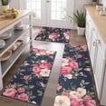 thumbnail image 2 of Pioneer Flower Floral Print Pattern Kitchen Rugs Sets Of 3,Kitchen Runner Rugs Non Skid Washable,Decorative Kitchen Floor Mats for Kitchen,Sink,Laundry,17"x30"+ 17"x47" + 17"x59", 2 of 6